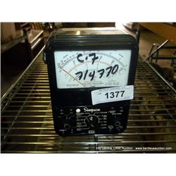 SIMPSON VOLT/ OHM MILLIMETER (print sequence:) 714770