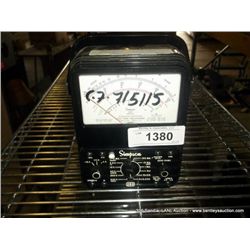 SIMPSON VOLT/ OHM MILLIMETER (print sequence:) 715115