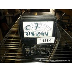 SIMPSON VOLT/ OHM MILLIMETER (print sequence:) 718294