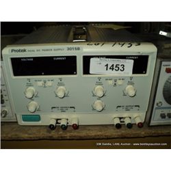 PROTEK 3015B DUAL DC POWER SUPPLY