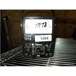 SIMPSON 260 VOLT OHM MILLIMETER (print sequence:) 77178