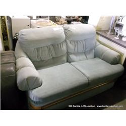 LIGHT GREEN 2 SEAT LOVE SEAT