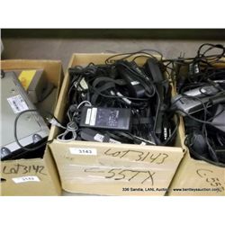 BOX: ASSORTED DELL AC/DC POWER ADAPTERS