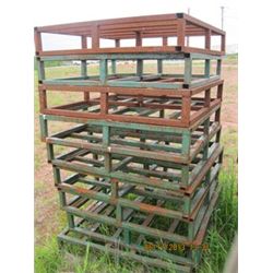 9 STEEL PALLETS