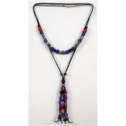Two Strands of Faceted Russian Blue and Other Trade Beads Approx. 140 Beads  Good Condition