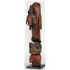 Image 1 : Rare Tlingit Chief's Staff Sections ca. 1880 Depicting Killer Whale with a Raven Riding On His Back 