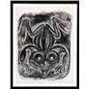 Image 1 : Original Bill Reid Charcoal Drawing of a Frog Made as a Gift For Dorothy Grant March 1985 with Dedic