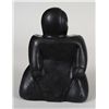 Image 2 : Inuit Mother and Child Carving - Artist Unknown 8" H. 5 3/4" W.  Good Condition