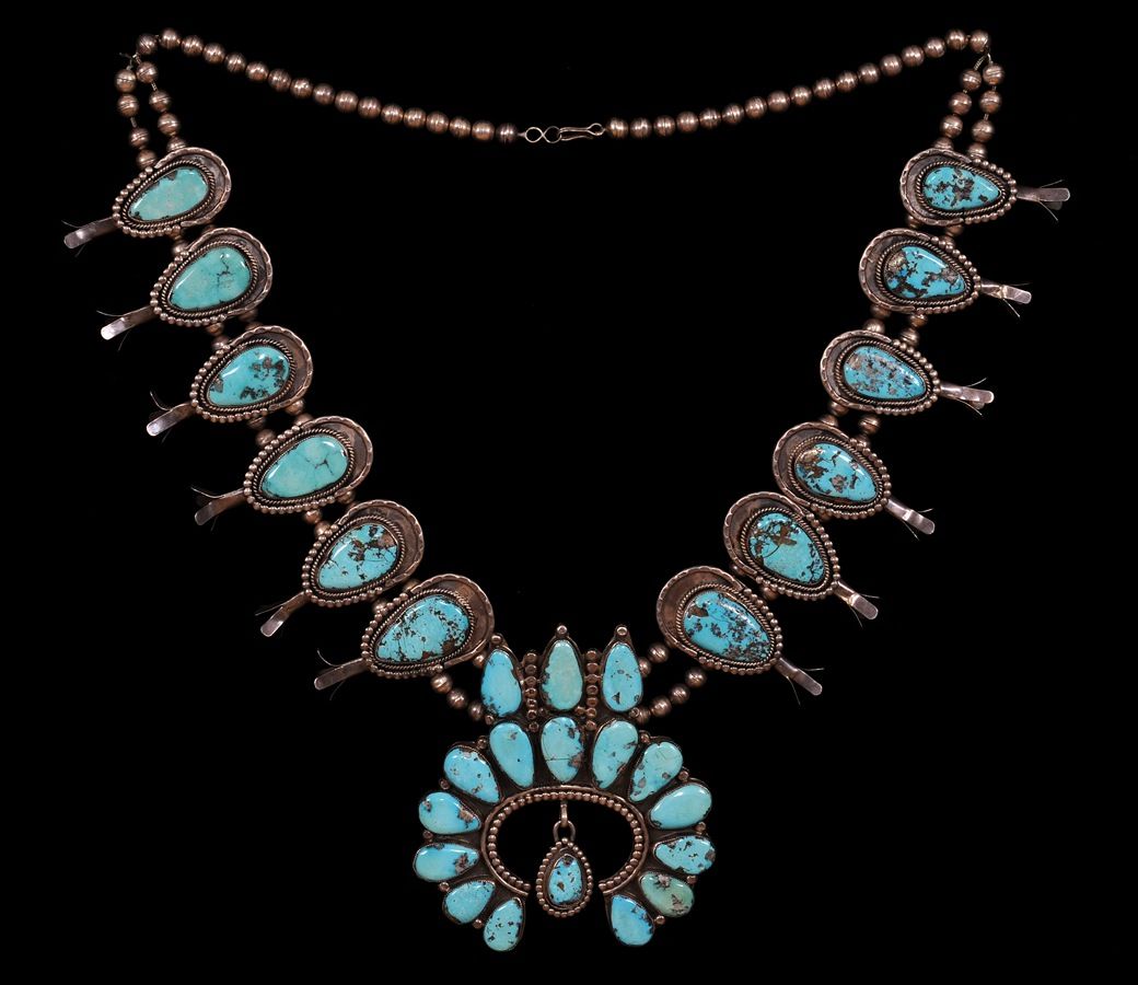 Naja Squash Blossom - Extra Large Statement Naja Navajo Pearl New