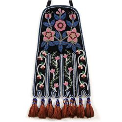 Woodlands Cree Octopus Bag ca. 1860, Collected by Navy Sea Captain While at James Bay and Passed Fam