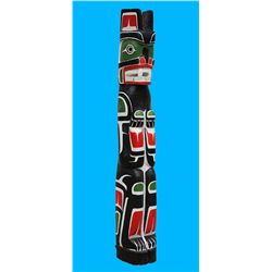 Northwest Coast Bear Totem ca. 1960 77" H.  Good Condition