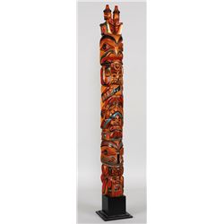 Northwest Coast Totem 43" H. 4" W.  Good Condition