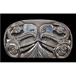 Haida Double Eagle Belt Buckle 1 5/8"x 2 7/8"  Good Condition