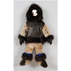 Inuit Doll in Traditional Attire 15" H.  Fine Condition NOT ALLOWED TO SHIP OUTSIDE CANADA
