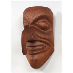 Haida Hawk Mask Carved by Stephen Collinson 14 3/4" H. 8" W.  Good Condition
