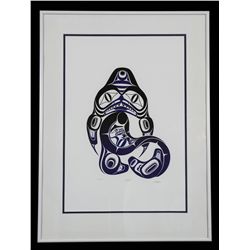 Rick Atkins Serigraph of a Shark 162/225  20"x 27" Framed  Fine Condition