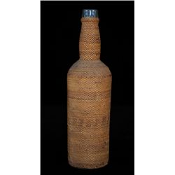 Makah Basketry Covered Bottle From the Estate of Dr. Arthur Percival Procter, Deceased 1934, Contrac