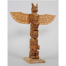 Kwakwaka'wakw Totem Carved with Thunderbird and Bear by Al Eugene Johnny Jr. - Port Hardy, B.C. 15 3