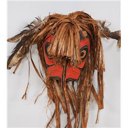 Early Francis Horne Owl Mask 13" H. 10" W.  Fair Condition with Stable Crack
