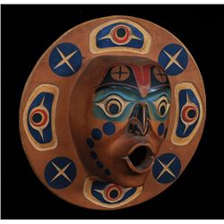 Moon Mask Kwakwaka"wakw 11 1/2" D. 4" Deep  Good Condition