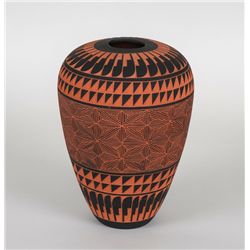 Acoma Pottery Jar 12 1/2" H. 9" D.  Good Condition