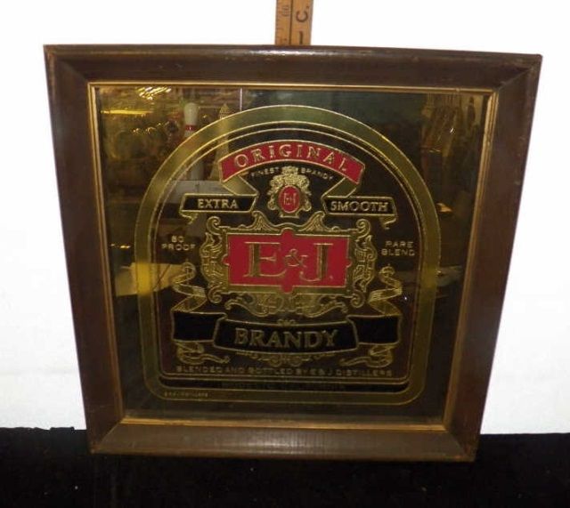 E & J Brandy Bar Mirror