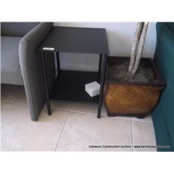 STEEL CASE METAL END TABLE