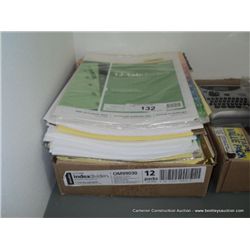 LOT: INDEX DIVIDERS