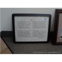 RUDYARD KIPLING " IF " PRINT