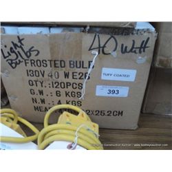 BOX: 75 WATT FROSTED BULBS