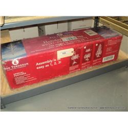 RED TOBOGUN CHRISTMAS TREE WITH LIGHTS