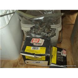 LOT: BOXED NAILS & ROUND TOP NAILS