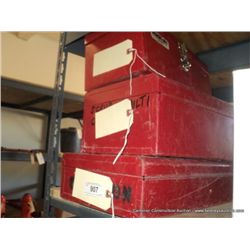 LOT: RED TOOL BOXES