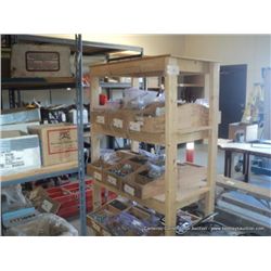 4 SHELF WOODEN SHELVING UNIT