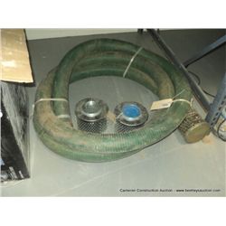 GREEN PLASTIC HOSE WITH END CAPS