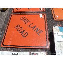 1 LANE SIGN