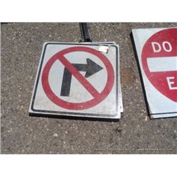 NO TURN SIGN