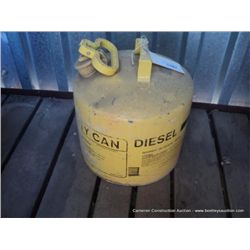 DIESEL CAN ( YELLOW ) 5 GALLON
