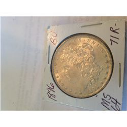 1886 MORGAN SILVER DOLLAR BU MS-64