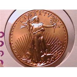 1997 $50 Gold American Eagle Gem BU, 1 Full OZ Pure Gold
