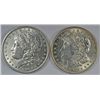 Image 1 : ( 2 )  NICE CIRCULATED MORGAN SILVER DOLLARS, 1896-P AND 1921-P