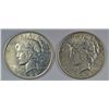Image 1 : ( 2 ) NICE CIRCULATED PEACE SILVER DOLLAR, 1922-P AND 1923-S