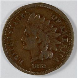 1872 INDIAN ONE CENT FINE