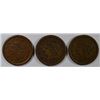 Image 1 : 1850 VF, 1852 VF+ & 1853 FINE+ LARGE CENTS