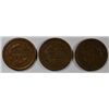 Image 2 : 1850 VF, 1852 VF+ & 1853 FINE+ LARGE CENTS