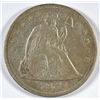 Image 1 : 1871 SEATED DOLLAR VF-EF DETAIL; CLEANED