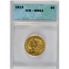 Image 1 : 1913 $5 INDIAN GOLD ICG MS63, VERY NICE, SCARCE!