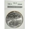 Image 1 : 1998 SILVER AMERICAN EAGLE ANACS MS67