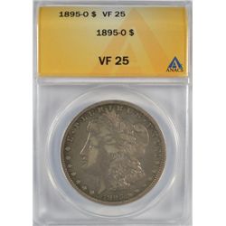 1895-O MORGAN DOLLAR ANACS VF25