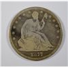 Image 1 : 1877 SEATED HALF DOLLAR GOOD